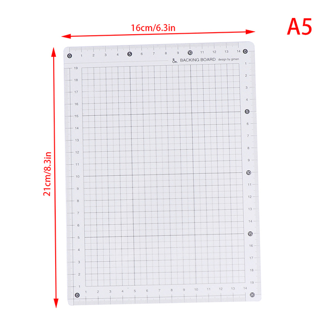 Przezroczysta linijka PCV A4/A5/B5 z siatką, idealna do pisania, szycia, wycinania, rysowania i przechowywania materiałów pomiarowych dla studentów - Wianko - 6