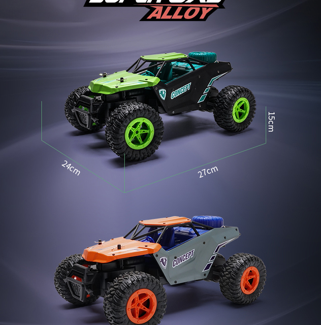 Samochód RC Drift Off-Road 1:16 4WD High Speed - Pilot zdalnego sterowania, Monster Truck, zabawka elektryczna Crawler dla chłopców - Wianko - 34