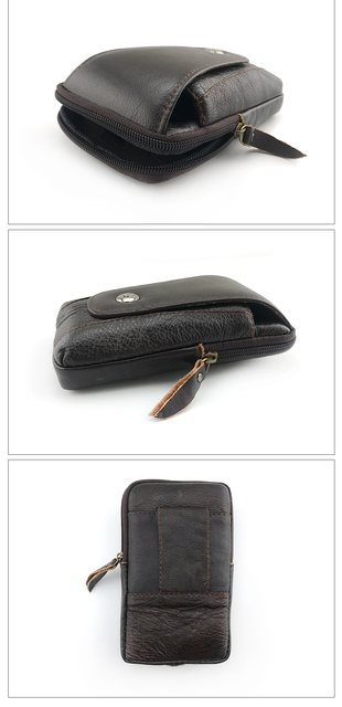 Nowa skórzana portmonetka Mini portfel lita skóra naturalna zamek - ultra mała torebka mężczyzn - Wianko - 6