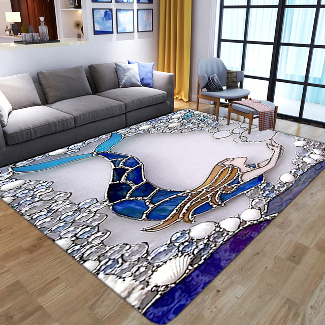Dywan dla dzieci Cartoon 3D z nadrukiem motyla do salonu i sypialni - miękki, składany, antypoślizgowy, flanelowy - Wianko - 6