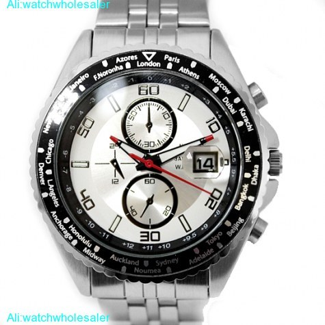 Męski zegarek kwarcowy wodoodporny Naturalna Marka z okrągłym matowym srebrnym wykończeniem IPS ze stali nierdzewnej (model FW833A) - Wianko - 3