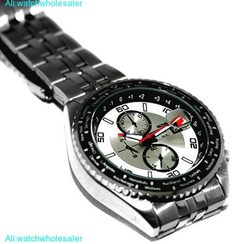 Męski zegarek kwarcowy wodoodporny Naturalna Marka z okrągłym matowym srebrnym wykończeniem IPS ze stali nierdzewnej (model FW833A) - Wianko - 5