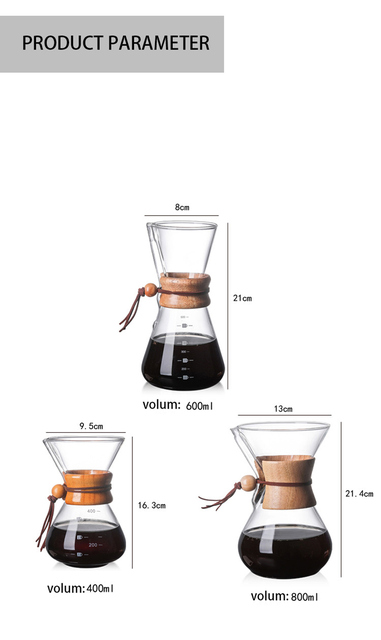 Ekspres do kawy Espresso ze stali nierdzewnej, 400ml/600ml/800ml, filtr odporny na Pot, pojemnik na wodę - Wianko - 13