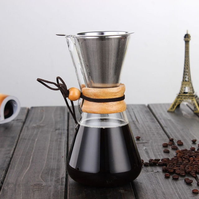 Ekspres do kawy Espresso ze stali nierdzewnej, 400ml/600ml/800ml, filtr odporny na Pot, pojemnik na wodę - Wianko - 17