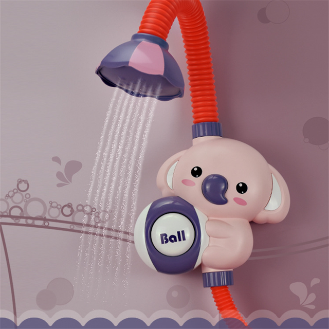 Elektryczny słoń zabawka do kąpieli - Zraszacz prysznicowy z mocną przyssawką i chłopięcym kształtem - Wianko - 4