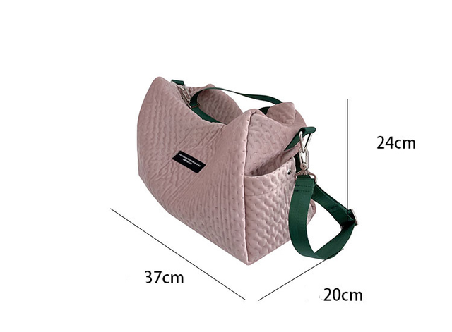 Duże damskie torby sportowe na ramię luksusowe sztruksowe torebki crossbody Bolsa Feminina - Wianko - 4