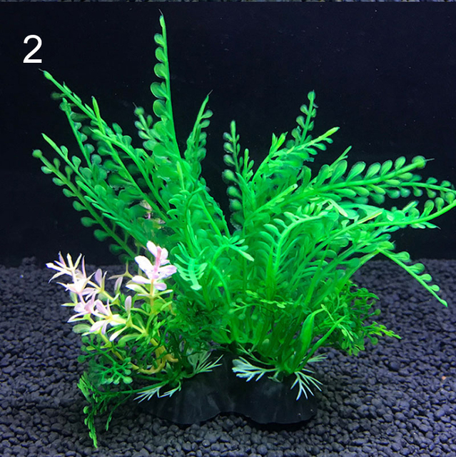 Dekoracyjne rośliny wodne do sztucznego akwarium - zestaw 12 rodzajów, długość 14cm - Wianko - 5