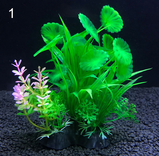 Dekoracyjne rośliny wodne do sztucznego akwarium - zestaw 12 rodzajów, długość 14cm - Wianko - 4