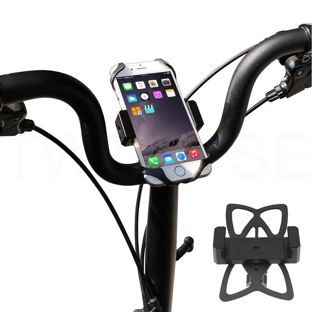 Uchwyt na telefon TWTOPSE rowerowy do Brompton rower składany - wsparcie kierownicy PIKES Handlepost, stojak na telefon 3 sześćdziesiąt klip - Wianko - 4