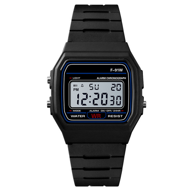 Zegarek męski z cyfrowym i analogowym wyświetlaczem, wodoodporny - Wianko - 2