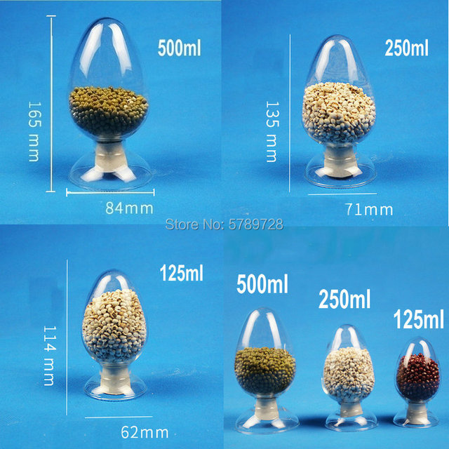 Zestaw stożkowych butelek laboratoryjnych: 125ml, 250ml i 500ml w szklanych pojemnikach używanych do przechowywania - Wianko - 1