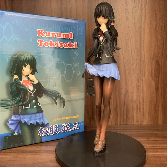 Figurka akcji Anime Tokisaki Kurumi w mundurze, żywy koszmar, 20cm, KADOKAWA, Ver. Koszmar Nekomusume, torba sexy - Wianko - 2