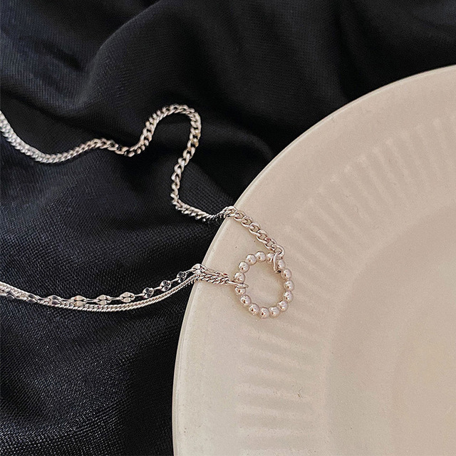 Naszyjnik okrągły Choker z dwukrotną warstwą, wykonany z 925 srebra, dla kobiet - evimi S-N727 - Wianko - 6