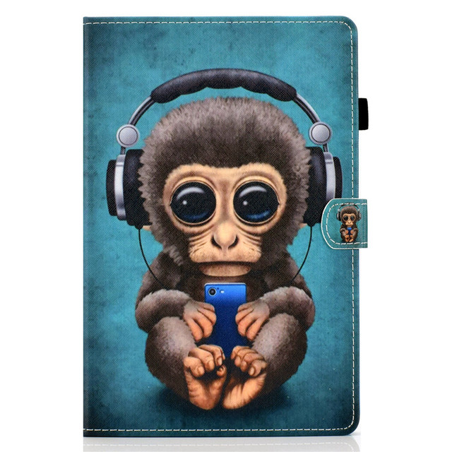 Obudowa Funda Monkey Cat Stand Smart Cover dla iPad 10.2 - dla iPadów 2019/2020, 7/8 generacji i iPad Air 3 - dla dzieci - Wianko - 8