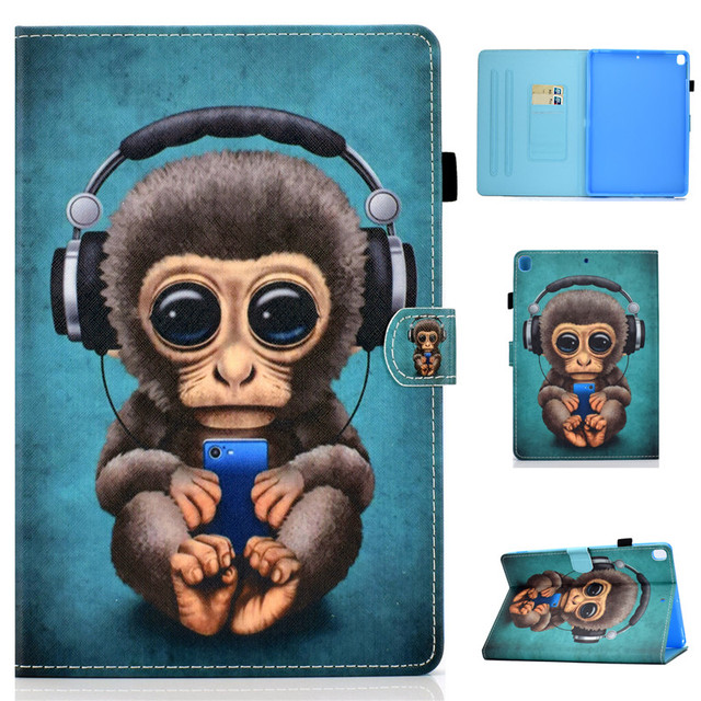 Obudowa Funda Monkey Cat Stand Smart Cover dla iPad 10.2 - dla iPadów 2019/2020, 7/8 generacji i iPad Air 3 - dla dzieci - Wianko - 53