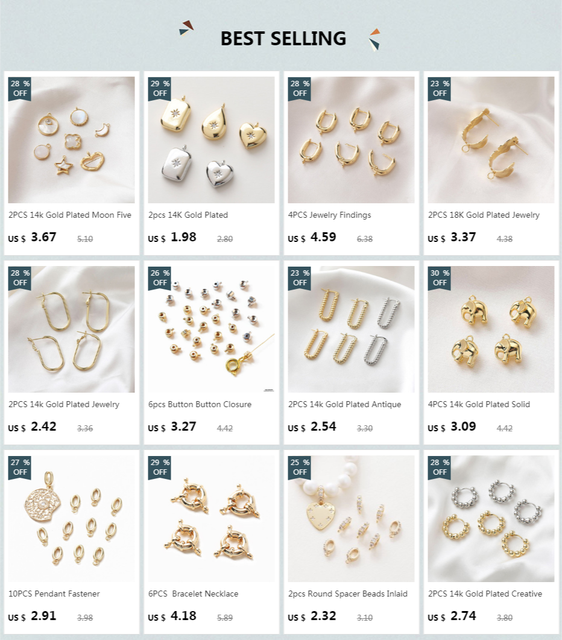 10 sztuk nasion melona klamry naszyjnik bransoletka DIY elementy biżuterii - 18K Gold Plated - Wianko - 1