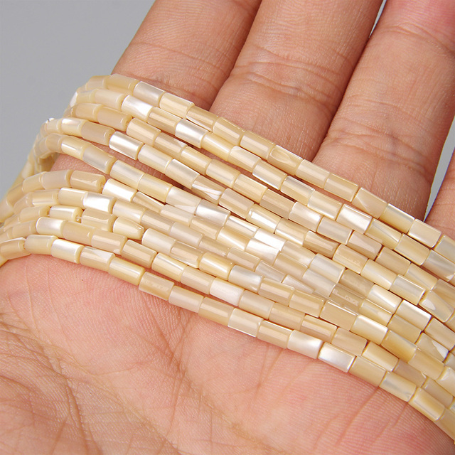 Naturalne wielokolorowe koraliki perłowe - okrągłe i cylindryczne, luźne przekładki do tworzenia biżuterii DIY z koralikowym wisiorkiem - Wianko - 22