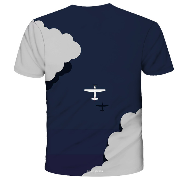 Nowy Ace Combat - Koszulka z 3D wirtualną grafiką samolotów - Dziecięce fajne T-shirty z krótkim rękawem - Wianko - 21