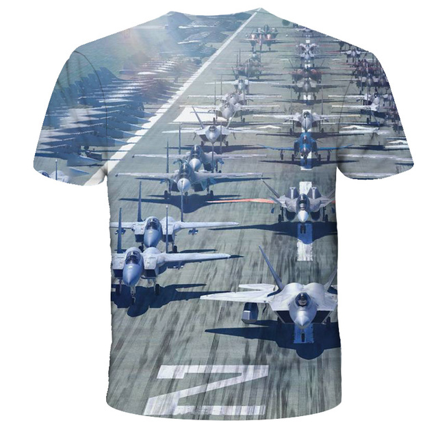 Nowy Ace Combat - Koszulka z 3D wirtualną grafiką samolotów - Dziecięce fajne T-shirty z krótkim rękawem - Wianko - 5