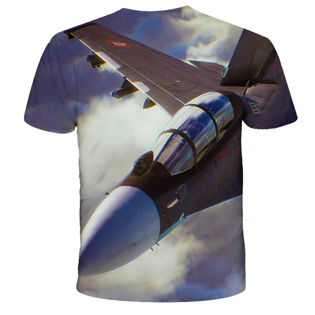 Nowy Ace Combat - Koszulka z 3D wirtualną grafiką samolotów - Dziecięce fajne T-shirty z krótkim rękawem - Wianko - 9