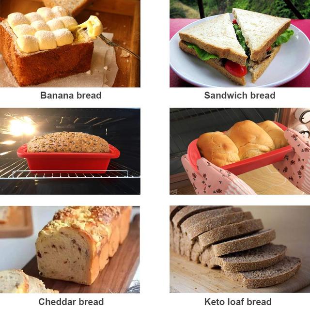 Formy do ciasta Magnum - zestaw 6 silikonowych wzorników DIY do pieczenia chleba, muffinów i ciastek, z narzędziami kuchennymi Spatule Pâtis Series - Wianko - 4