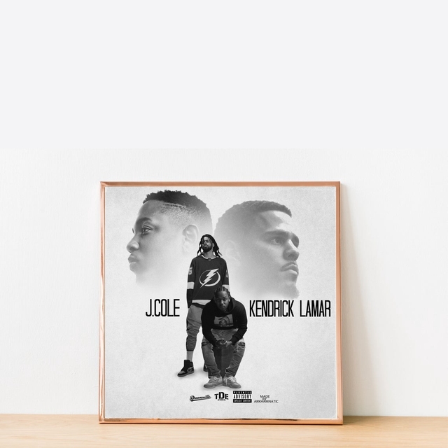 Plakat na płótnie J. Cole KOD Lekendrick Lamar - album okładka - rapowa gwiazda - malarstwo artystyczne - dekoracja ściany - Wianko - 3