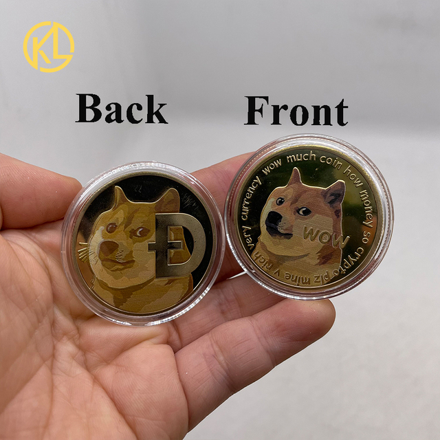 Pozłacane fizyczne monety kolekcjonerskie SHIBA SHIB Token - zestaw 20 sztuk, pamiątka DOGECOIN - Wianko - 6