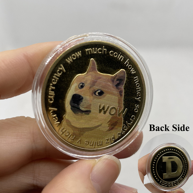 Pozłacane fizyczne monety kolekcjonerskie SHIBA SHIB Token - zestaw 20 sztuk, pamiątka DOGECOIN - Wianko - 8