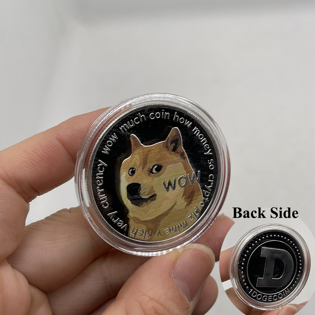 Pozłacane fizyczne monety kolekcjonerskie SHIBA SHIB Token - zestaw 20 sztuk, pamiątka DOGECOIN - Wianko - 7