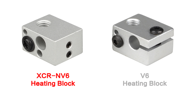 Część drukarki 3D: Blok grzewczy aluminiowy E3D V6 z wytłaczarką BMG - Wianko - 3
