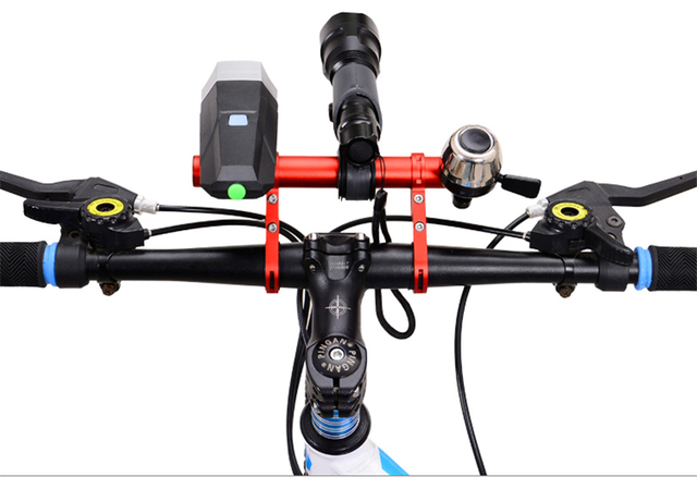 Uchwyt na światło rowerowe WEST BIKING przedłużacz rama podwójny, do kierownicy 25.4/31.8MM, światło rowerowe - Wianko - 3