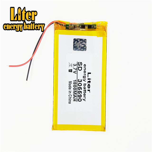 Akumulator litowo-polimerowy 305590 3.7V 1800MAH do GPS, DVD, DVR, tabletów, power banków - Wianko - 11