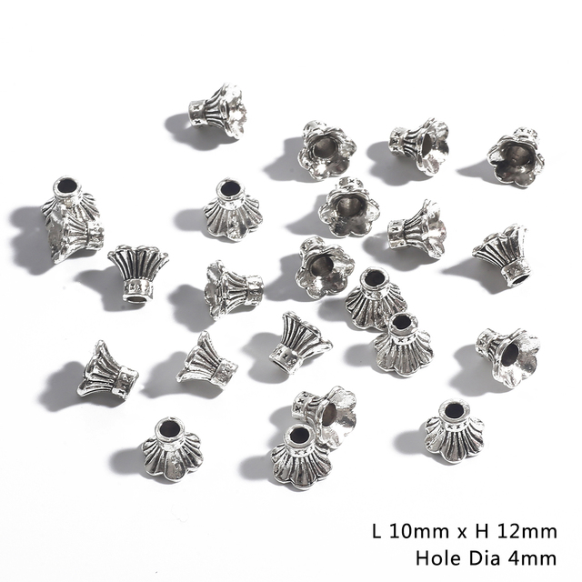 Nowe koraliki Conic Antique srebrny przewód Tassel DIY 10 sztuk 7-18MM do wyrób biżuterii - Wianko - 13