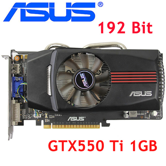 Karta graficzna ASUS GTX550Ti 1GB 192Bit GDDR5 - karty wideo dla Geforce GTX 550 Ti 550ti, używane VGA - Wianko - 1