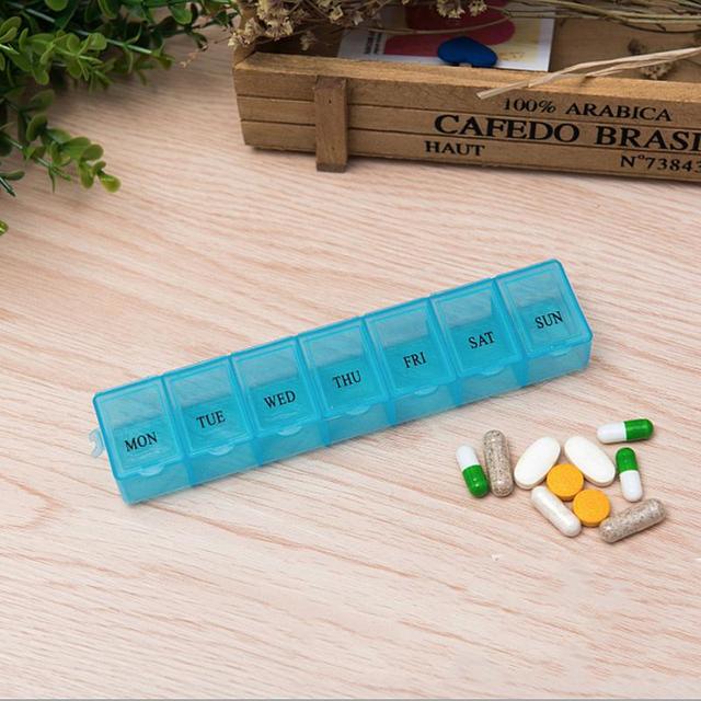 Przenośny dozownik leków na 7 dni - pudełko podróżne na tabletki, podróżny schowek medyczny - Wianko - 5