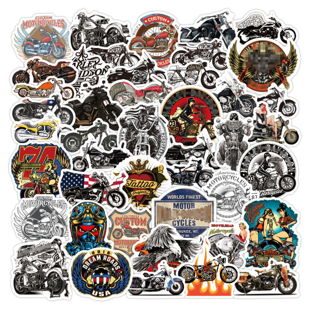 Naklejki dekoracyjne vintage 90s - 50/100 szt. na motocykle, notebooki, laptopy, scrapbooking - Wianko - 1