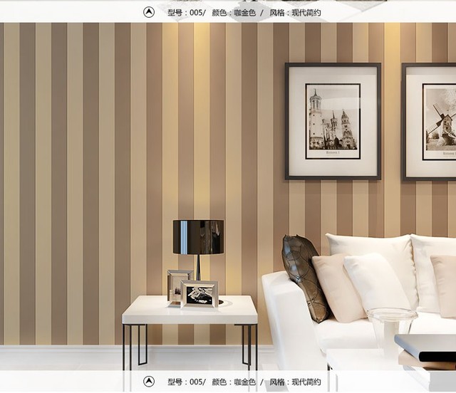 Nowoczesne minimalistyczne tapety - włókninowe paski - biuro, salon, sypialnia, TV, sofa - tło pionowy/poziomy - Wianko - 17