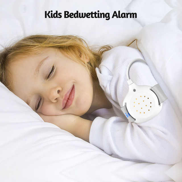 Alarm moczenia nocnego Pee Alarm czujniki Enuresis dla dzieci z dźwiękiem, wibracjami i wskaźnikiem LED - Wianko - 6