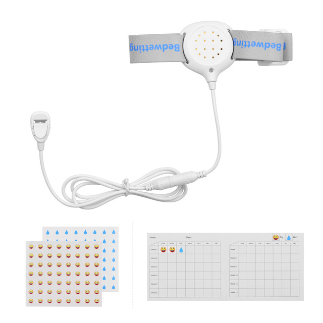 Alarm moczenia nocnego Pee Alarm czujniki Enuresis dla dzieci z dźwiękiem, wibracjami i wskaźnikiem LED - Wianko - 3
