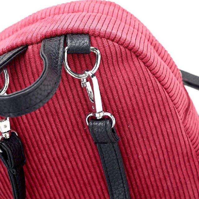 Moda - Mały plecak szkolny dla kobiet, nastolatek i młodych dziewczyn, torba na ramię, podróżna Mochila plecak z sztruksu - Wianko - 7