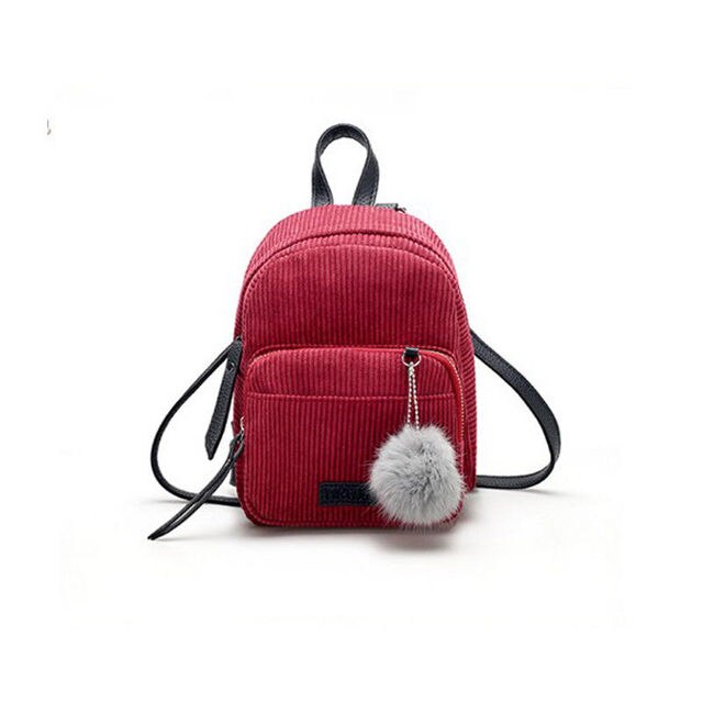 Moda - Mały plecak szkolny dla kobiet, nastolatek i młodych dziewczyn, torba na ramię, podróżna Mochila plecak z sztruksu - Wianko - 4