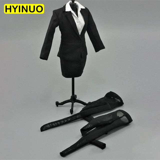 Kobieta w czarnym garniturze biznesowym - 1/6 skala, formalna odzież dla 12-calowej figurki Bod - Wianko - 4