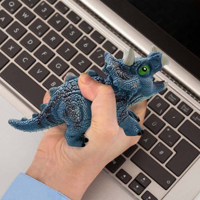 Mini dinozaury - imitacja zabawki dinozaur w kolorze, ściskaj i wzywaj, słodkie zwierzątka, chłopięcy prezent - Wianko - 12