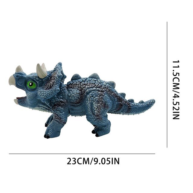 Mini dinozaury - imitacja zabawki dinozaur w kolorze, ściskaj i wzywaj, słodkie zwierzątka, chłopięcy prezent - Wianko - 7
