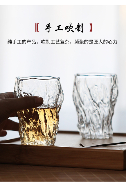 Kieliszek do brandy japońskiego stylu 270ml - młotkowany wzór drzewa, odporny na ciepło - Wianko - 6