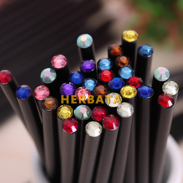 Ołówek HB czarny z kolorowym diamentem dla dzieci - 2 sztuki - Wianko - 3