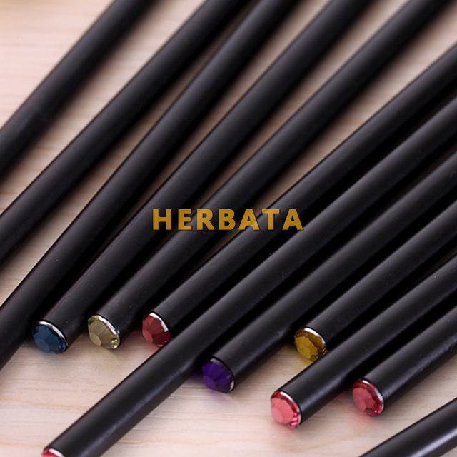 Ołówek HB czarny z kolorowym diamentem dla dzieci - 2 sztuki - Wianko - 2