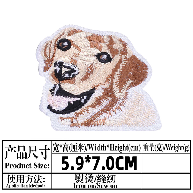 Śliczne haftowane naszywki z motywem psa Corgi na odzież termoadhezyjne, łatka do aplikacji na odzież - Wianko - 13