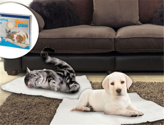 Podgrzewana poduszka elektryczna dla średnich i dużych psów i kotów - bezpośrednio odzwierciedla ciepło zwierzęcia, z zamek błyskawiczny, zmywalna - Wianko - 5