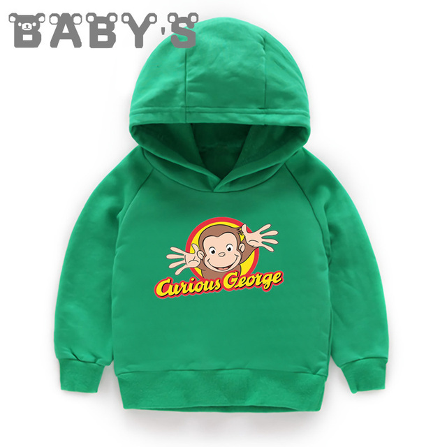 Bluza dziecięca z kapturem George Monkey Cute Cartoon - Wianko - 21